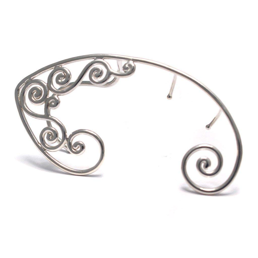 Großer Ear Crawler, Ear climber aus 925 Sterling Silber Ohrringe
