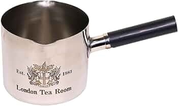 Amazon | 【日本製】ステンレス製ミルクパン(ロゴ入り) 両側口付 深型 Amazon | 【日本製】ステンレス製ミルクパン(ロゴ入り) 両側口付 深型