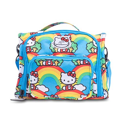 JuJuBe x Hello Kitty Mini BFF Kids Backpack | Multi-Functional Convertible + Messenger Bag | Travel Friendly, Stylish Backpack | Hello Rainbow