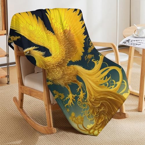 Linge de lit phénix impression 3D en flanelle de qualité supérieure