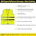 PeerBasics Pocket Safety Vest Bulk Pack Reflective High Visibility Men Women