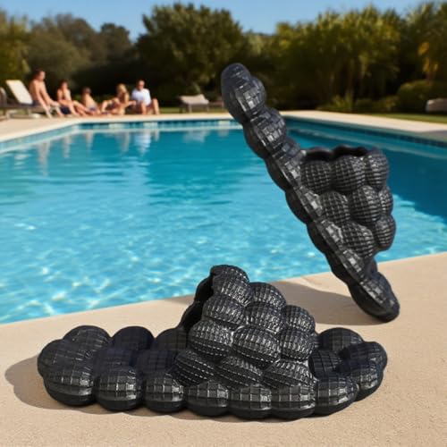 Rojeam House Slippers for Women and Men EVA Shower Shoes Massage Bubble Slides Bathroom Sandals3