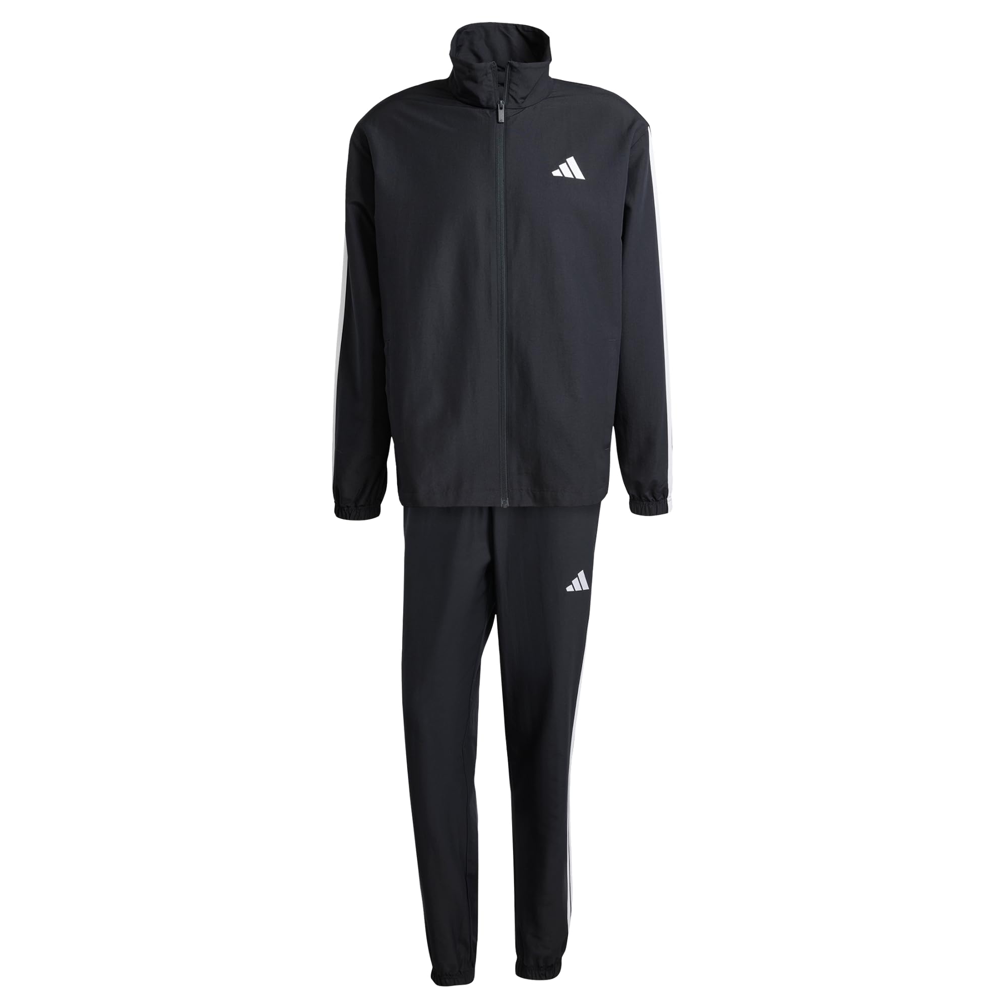 adidas Herren 3 STRIPES WOVEN TRACKSUITS, black, S