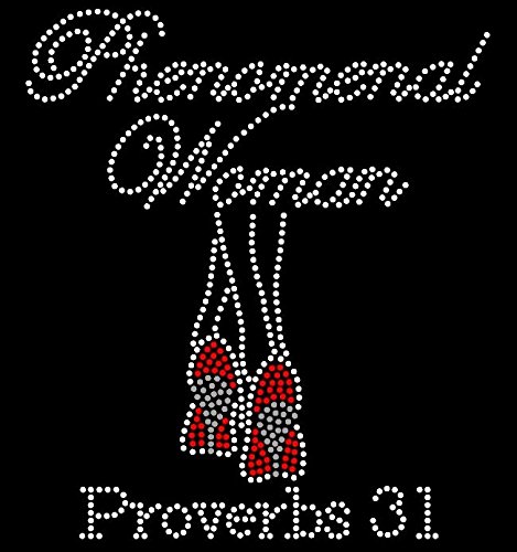 Phenomenal Woman Leg Heels Proverbs 31 Rhinestone Transfer