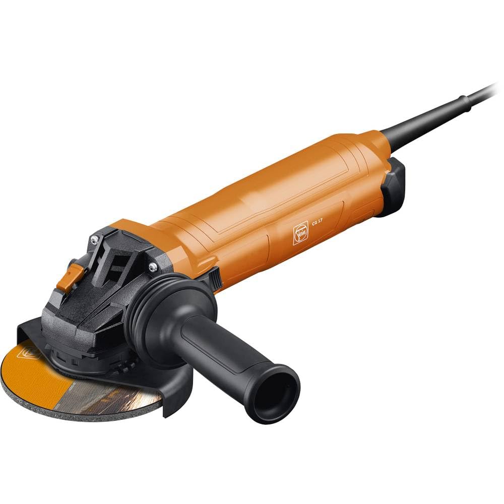 FEIN Winkelschleifer CG 17-125, Ø 125mm, 1700Watt, Leerlaufdrehzahl 11 500 1/min, Anti-Vibrationshandgriff, für Schleif- und Trennarbeiten,Überlastfähig, Gewicht nach EPTA 2,40 kg