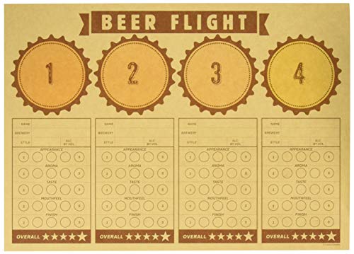Creative Converting Cheers Beer Flight Placemats Party Supplies, 14” x 10”, Multicolor