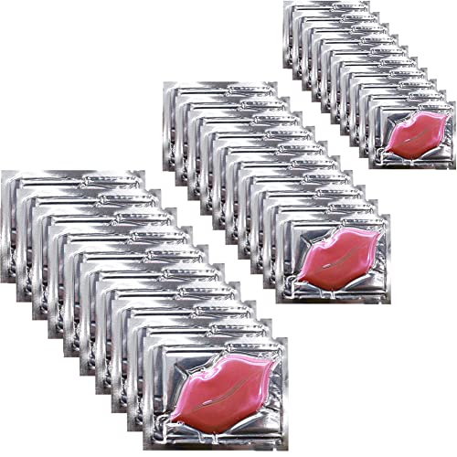 30 Pieces Collagen Crystal Lip Mask, Lip Mask Gel Repair Treatment, Anti-Wrinkle Anti-Ageing & Chapped, Lip Plumer, Remove Dead Skin, Nourishing Collagen Lip Pads Sheet for Moisturizing
