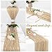 8 Pack Beige Cheesecloth Table Runners 20x120 Inch Gauze Table Runner Cheese Cloth 10FT Beige Table Runner Rustic Sheer Runner for Wedding Birthday Party Baby Shower Table Decor