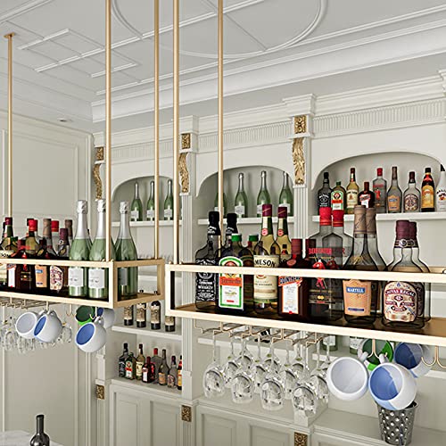 Étagères flottantes en métal pour bar de salon convivial - 6