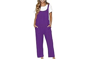 Women's Purple Overalls Wario Jumpsuit