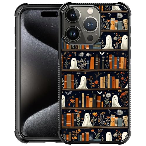 Coque iPhone 16 Pro antichoc motif Grimoire Fantôme Halloween antidérapante