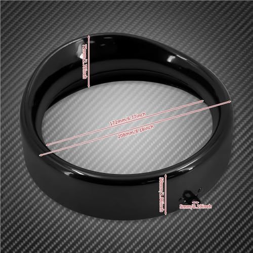 Anneau visière pour couvercle de phare moto Softail Standard 94-17 et Heritage Slim FLRT - 6