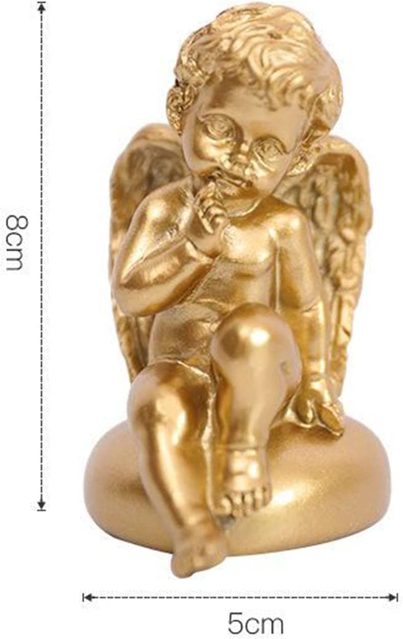 Figurka Ogrodowa,Stół barowy figurka dekoracja ogrodowa do rzeźby ozdoby do domu anioł z żywicy szczegółowa ozdoba ozdoba Cherub półka prezent