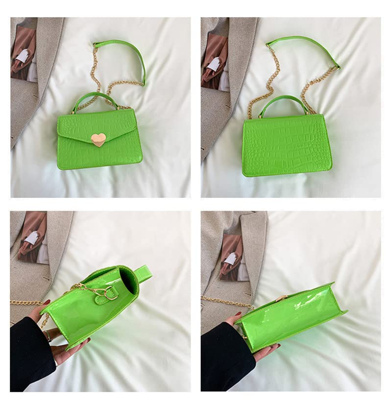 SHUIANGRAN Crossbody Bags for Women Leather Quilted Shoulder Bag Top Handle Clutch Handbag, Cute Shoulder Purse Orange4