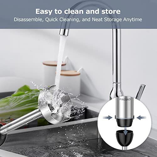 Image of FRESKO Immersion Blender 500 Watt 12 Speed & Turbo Mode, 304 Stainless Steel Blades Hand Blender Perfect for Smoothies, Puree, Baby Food & Soup (HB3301)