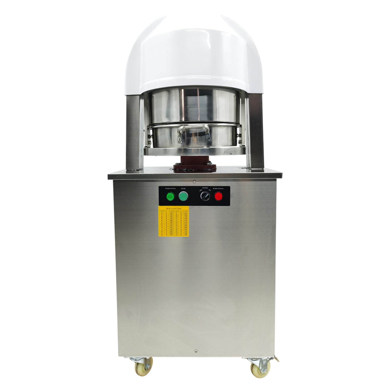 HQHAOTWU Electric Automatic Dough Divider 36pcs, Commercial Dough Dividing Cutting Machine, Stainless Steel Dough Cutter for Bakery, Pizzeria, 110V