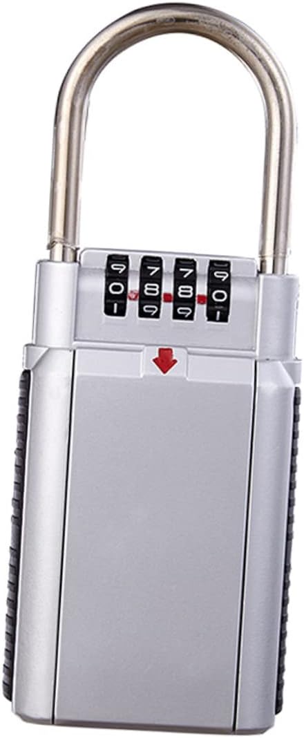 NUOBESTY Wall Mounted Portable Key Lock Box with Combination and Wear Resistant Key Storage for Outside Use Easy Installation and Stylish Design