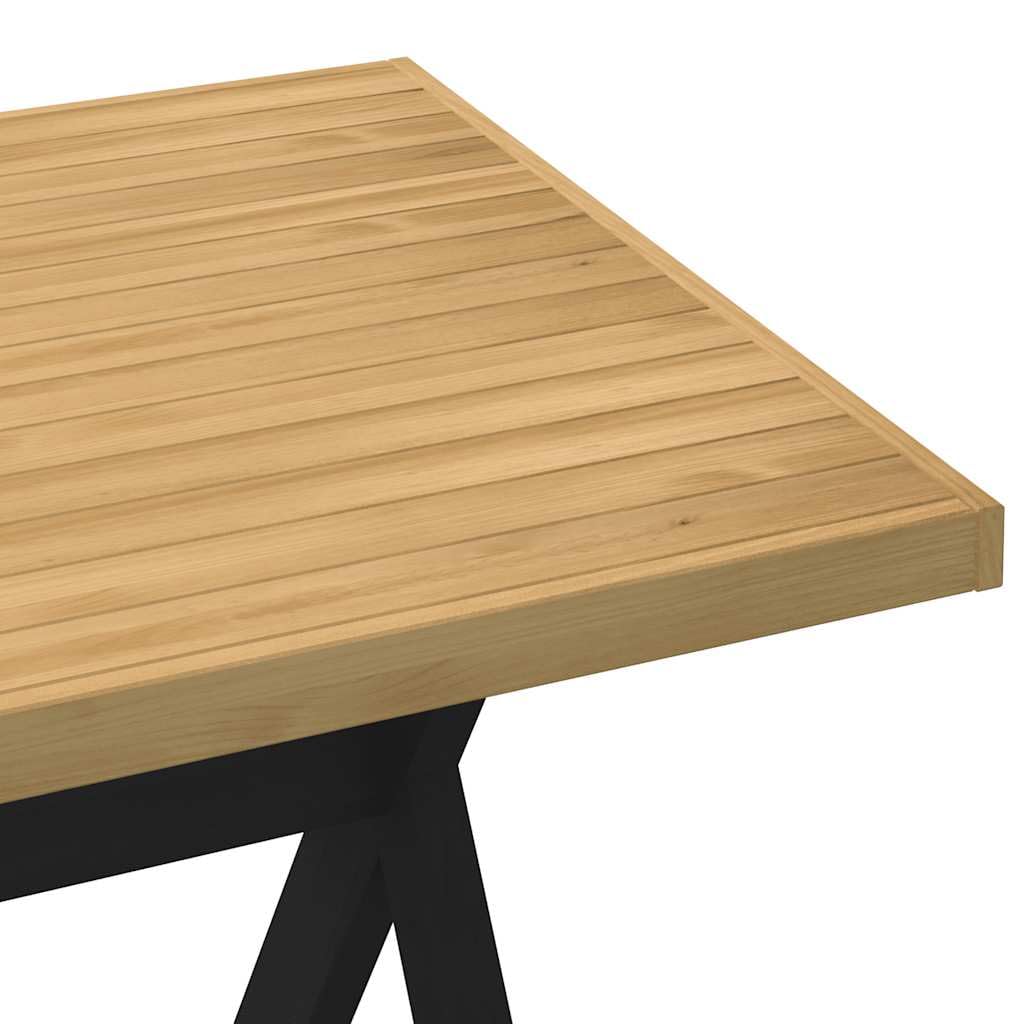 vidaXL Mesa Comedor NOAIN Patas Forma X Madera Maciza Pino 160x90x75cm