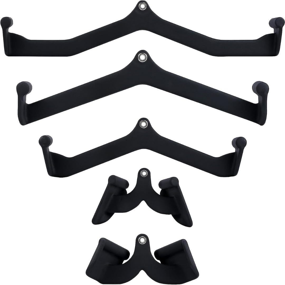 Protoner Fitness Cable Machine Attachment Set of 5 Gym Handles |Cable Machine Attachment |LATS, Biceps, Triceps, Press Down, Pull Down & Row | MAG Handles |-image-26