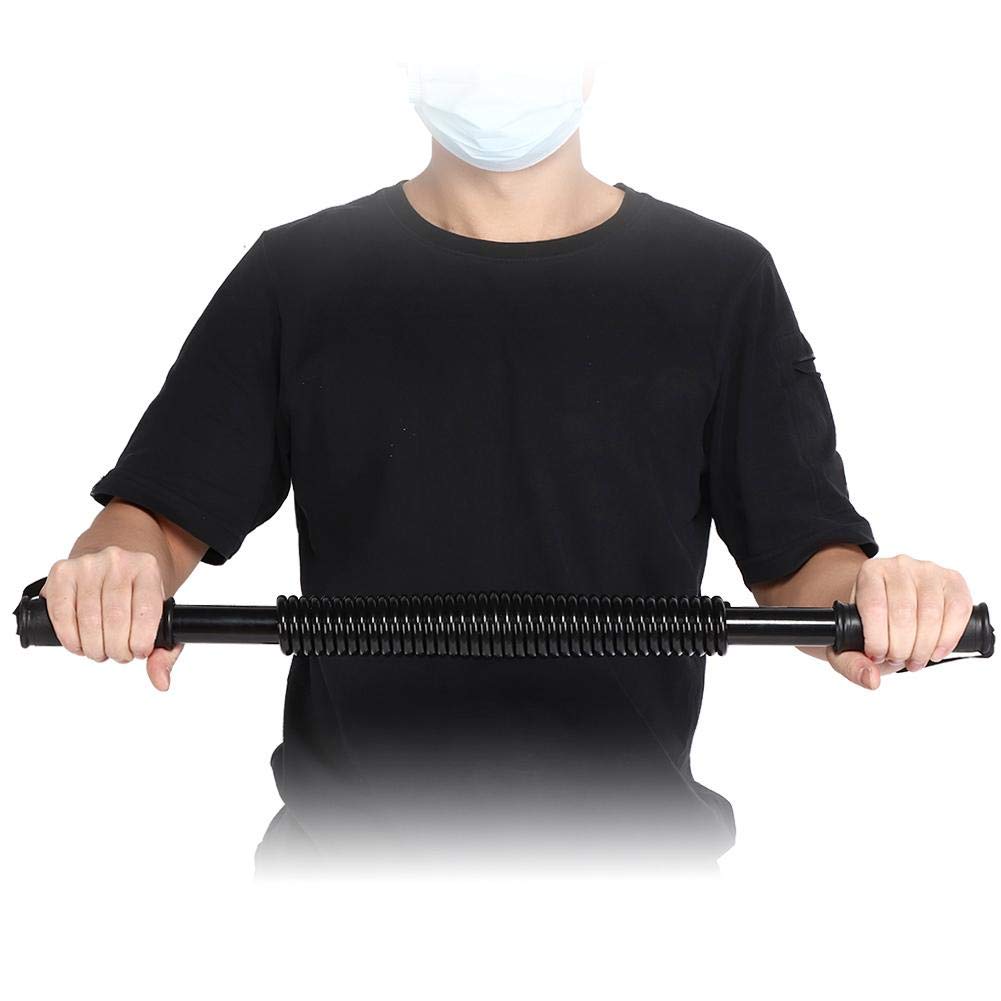 Entraîneur de Bras Power Twister Spring Arm Strength Muscle Trainer Poitrine Expander Avant-Bras Power Exerciser Fitness Equipment Upper Body Training 80KG