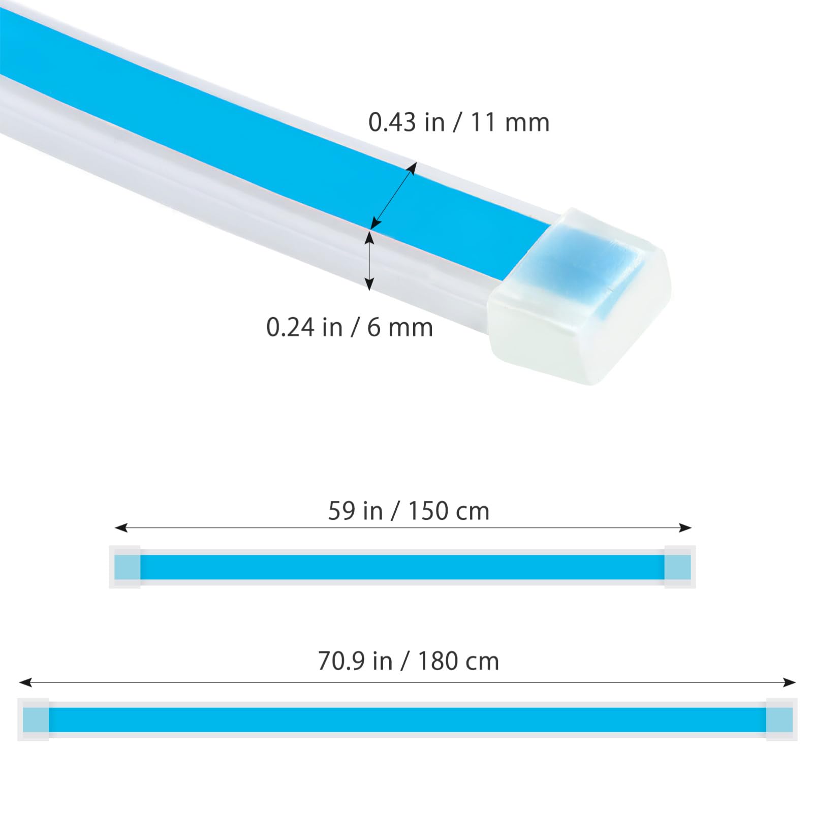 Tira de Luz LED Control por Aplicación para Capó 180cm