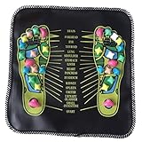 TEONEI Foot Massage Stone Mat,Reflexology Walk Stone Foot Massager Mat,Acupressure Foot Pad,Foot Circulation Massager