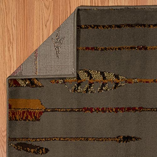 Tapete United Weavers Affinity Quilted Arrow 56x91 cm Azul/Gris miniatura 5
