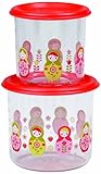 Sugarbooger Good Lunch Large Snack Container, Matryoshka Doll, 2 Count