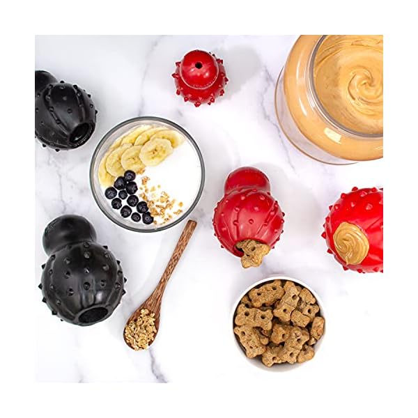 Nylabone Strong MAX Chew Cone Stuffable Chew Toy for Dogs MAX Cone Beef Medium/Wolf (1 Count)