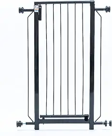 Portão Grade Proteção Para Cães Studio Flat Porta Vão 60cm Preto NF Pet Modelo Clássico Limitar Espaço Escada Segurança