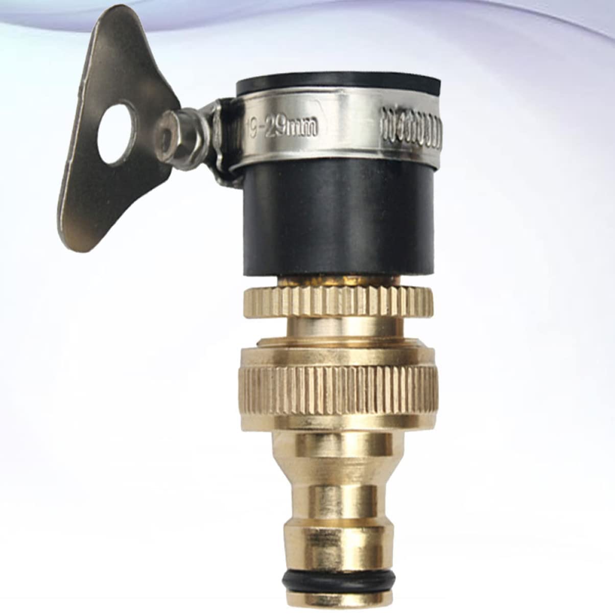Maschio Adattatore Rubinetto Rapido Filetto Acqua Dorato Nero/per Collegare Rubinetto da Giardino Connettori Universali Connettore in Ottone Pollici E Raccordo per Tubo Flessibile in Rame