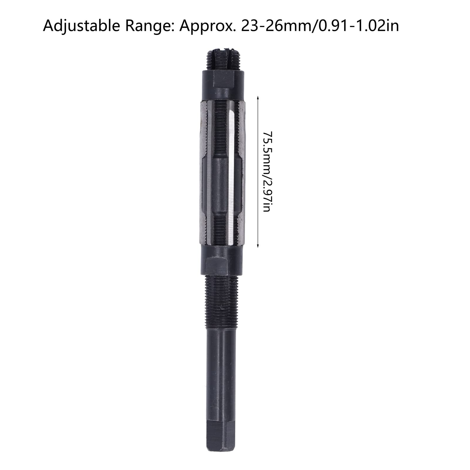 Escariador Ajustable Manual 9SiCr, 23-26mm, 6 Cuchillas, para Acero y Aleación de Aluminio, con Caja de Almacenamiento