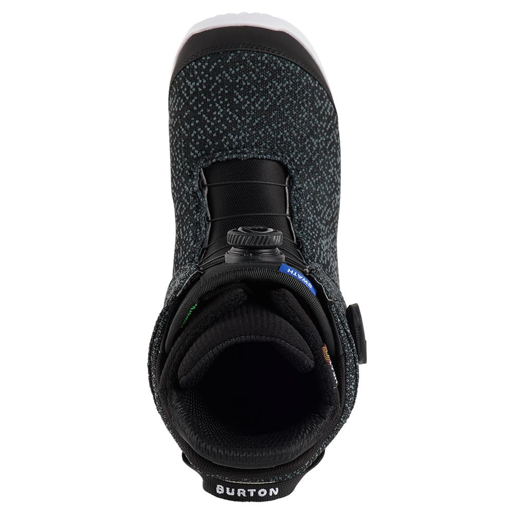 Burton Swath Boa - Botas de Snowboard para Hombre, Color Negro