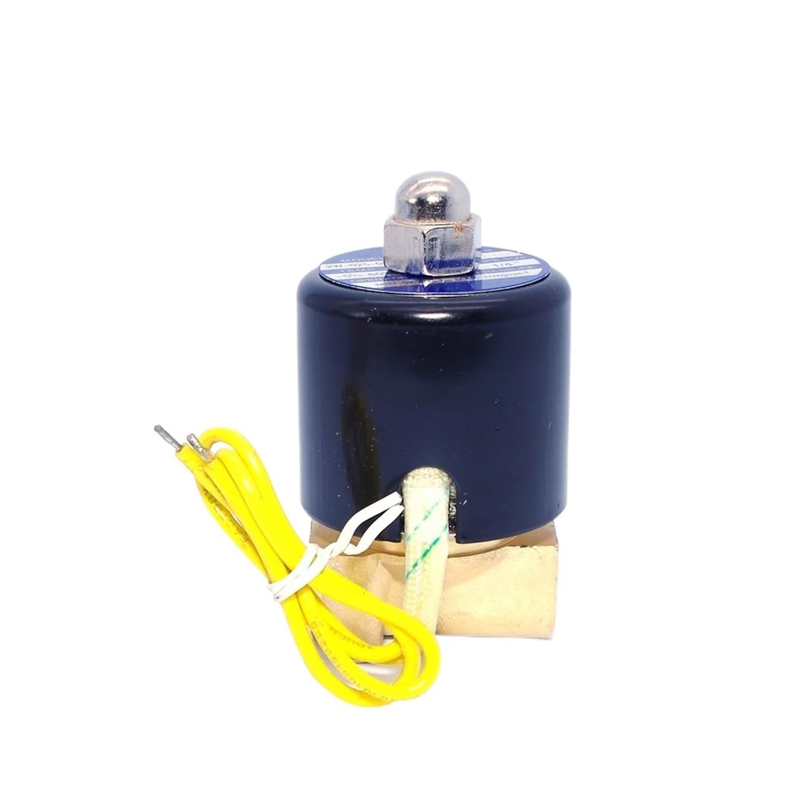 VSPPJYFG 1PCS 2W Water Air Gas Solenoid Valve Normally Closed Brass 110v 12v 220v NBR Sealed(NPT-12VDC)