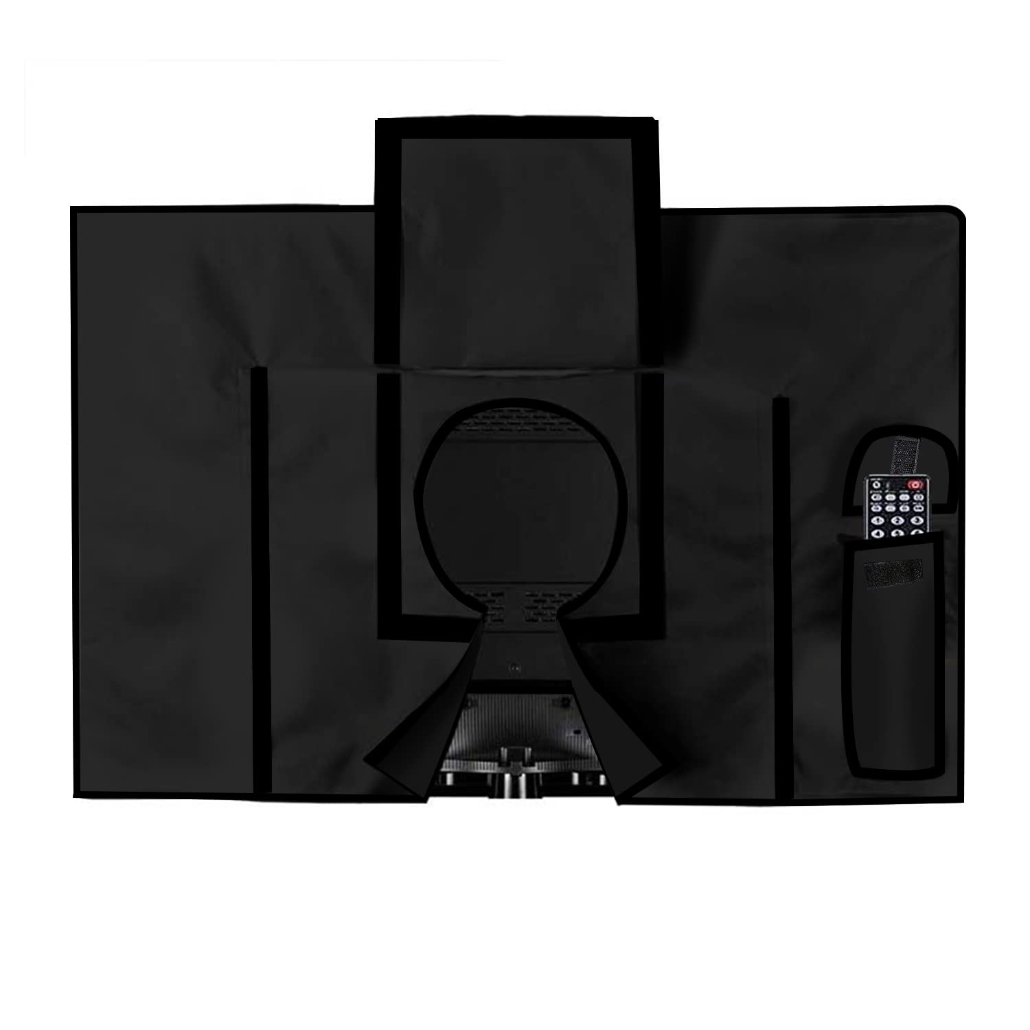 Housse TV extérieure 50"-52" 52 x 33 x 5 pouces Résistant aux intempéries Noir