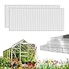 12 pcs 2 x 6 x 024 polycarbonate greenhouse panels twin wall polycarbonate panels impact resistance clear sheets greenhouse panels uv protection waterproof for garden and greenhouse  urban country home decor