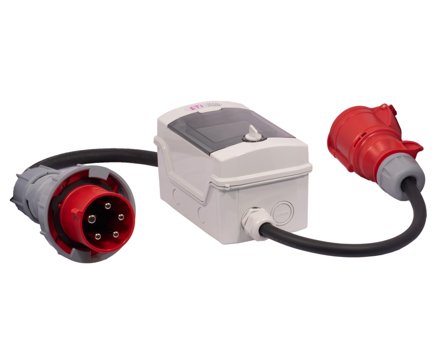 Adapter 5-Pol CEE Stecker 63A auf 5-Pol CEE Kupp.32A H07RN-F 5G6/4 | ALPTEG A012