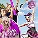 CEMOTY Cheer Drawstring Backpack Set Including Cheer Drawstring Bags, Pom Poms Cheerleading, Cheer Hair Bows, Silicone Cheerleading Wristbands,Thunder Sticks-Pink Cheer Gifts Bulk