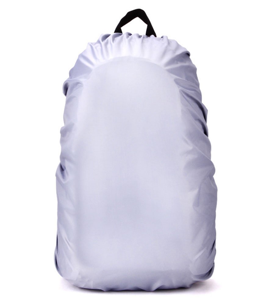 Laozan Women's White Portable Backpack Rain Cover Waterproof Pack Covers Rucksack Bag Rainproof Dust Raincover For Outdoor Hiking Camping Traveling L