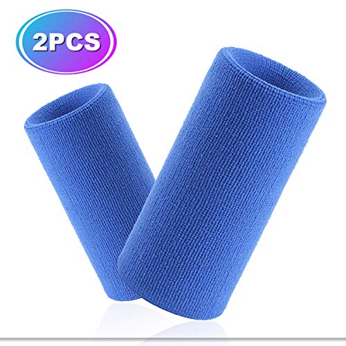 VENI MASEE 6 Pouces Long épais Bracelet/Bandeau pour Tennis et Autres Sports,Serre-Poignets,1PC/2PCS Pack Cover