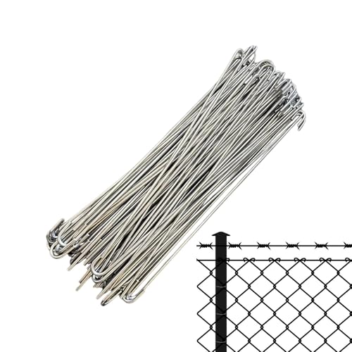 Attaches zippées en acier inoxydable pour clôture à maillons de chaîne et jardin, lot de 100 pcs