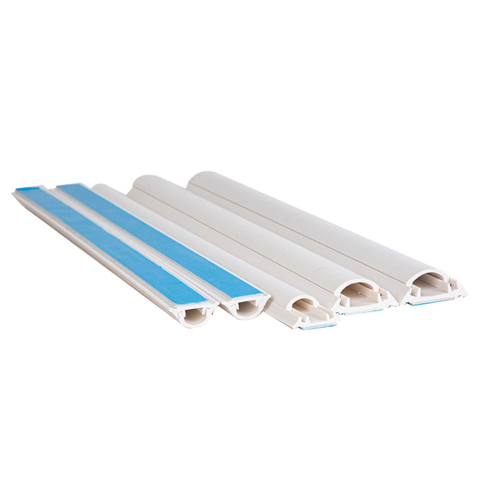 Kit canalina for cavi, nascondi angolare, semicircolare verniciabile, for TV a parete, for altoparlanti, gestione for casa e ufficio (2 pezzi)(5#)
