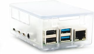 HighPi Case (Made in Canada) for Raspberry Pi 4, Support PoE HAT, HiFiBerry HAT, Serial HAT, UPS HAT (Clear)