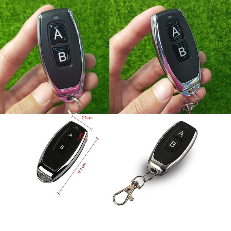 433mhz DC12V relay RF Wireless Remote Control Receiver Transmitter Lighting/motor Door curtain gategarage battery - (Color: 433mhz)