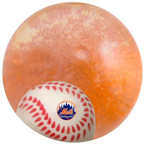 MLB New York Mets Super Ball, 2.5-Inch, Clear