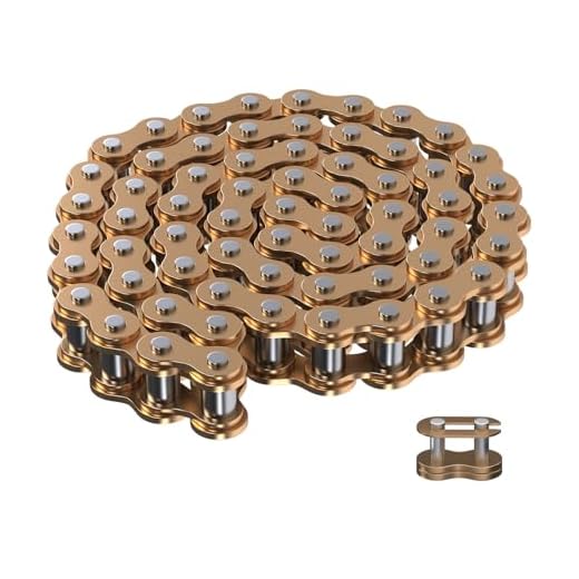 HIAORS 25H Starter Chain 62 Links for 110cc 125cc Tao Tao Boulder B1 Coolster ATV Baja Kazuma Sunl Roketa NST Loncin Lifan Vitacci Xpro Icebear Chinese 4 Wheeler Quad Dirt Pit Bike Heavy Duty Parts