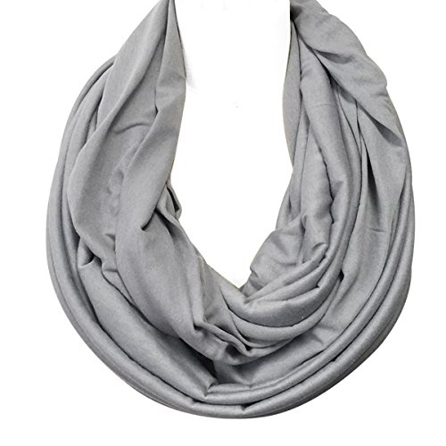 allydrew Soft Lightweight Jersey Knit Solid Color Infinity Scarf Jersey Circle Scarf3