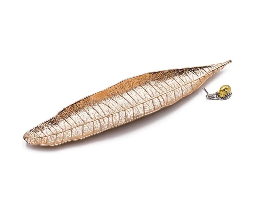 Quemador De Incienso Porta Incienso Quemador De Incienso De Hoja Y Caracol, Soportes De Incienso para Palos, Receptor De Cenizas para El Hogar Quemador De Incienso para Decoración(B)