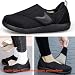 Imagen de Gaatpot Zapatos Diabéticos para Hombre Mujer Extra Anchas Zapatillas Ortopédicos Terapéuticos para Neuropatía Calzado para Edema Artritis Ajustable Negro 41