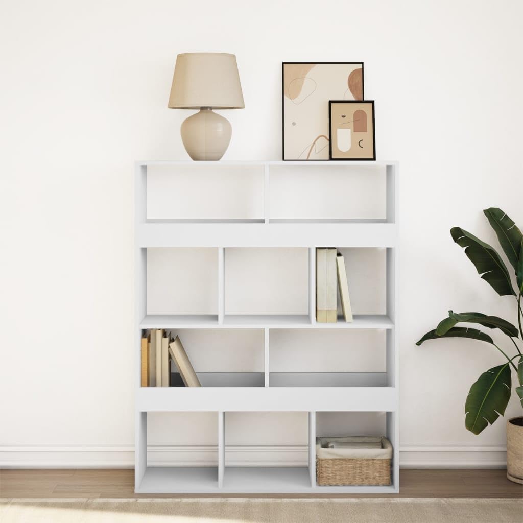 Bücherregal Weiß 100x33x125,5 cm Holzwerkstoff Standregal